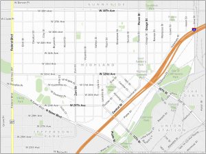 Denver Highlands Map