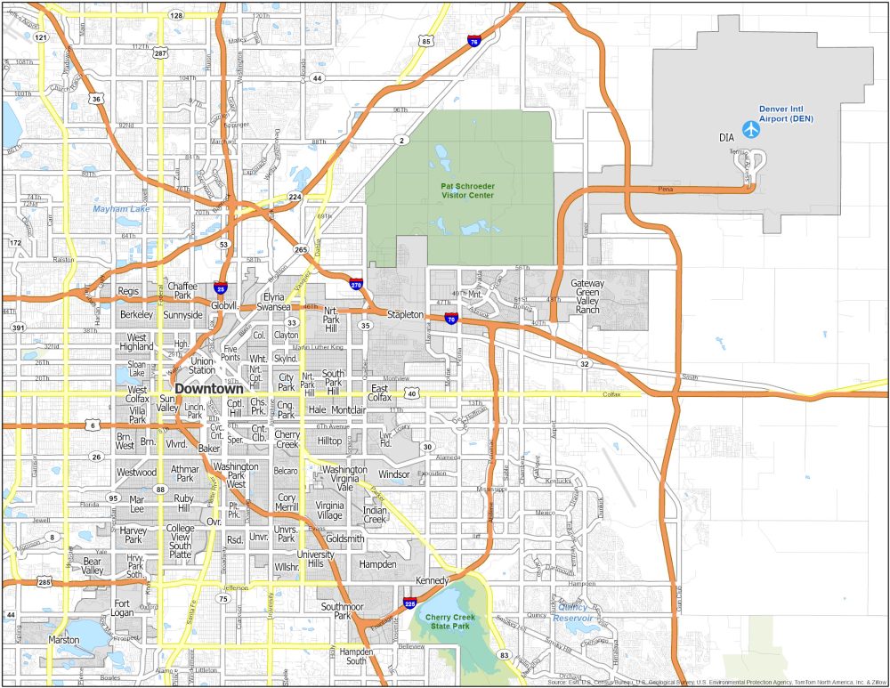 Denver Neighborhood Map