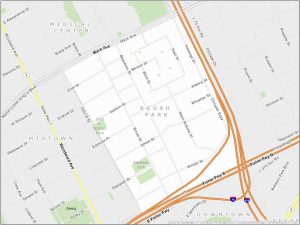 Detroit Brush Park Map