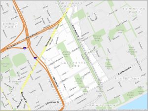 Detroit Lafayette Park Map