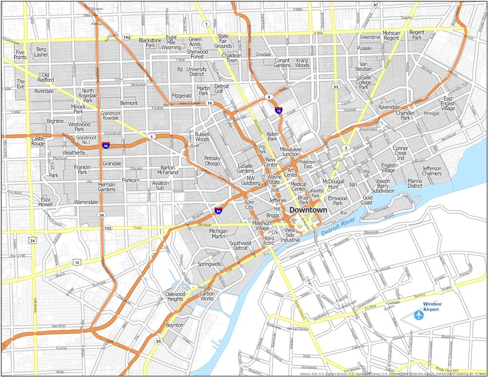 Detroit Neighborhood Map