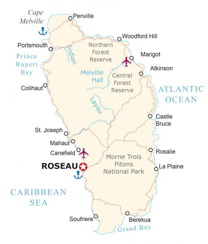 Dominica Map