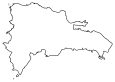 Dominican Republic Blank Map