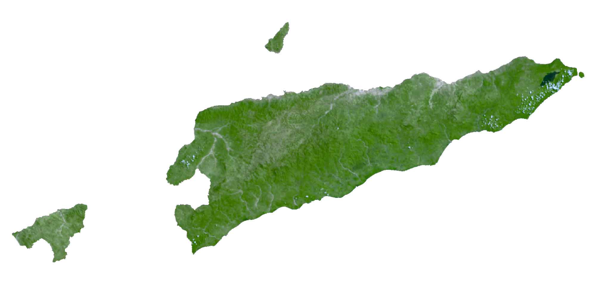 East Timor Satellite Map