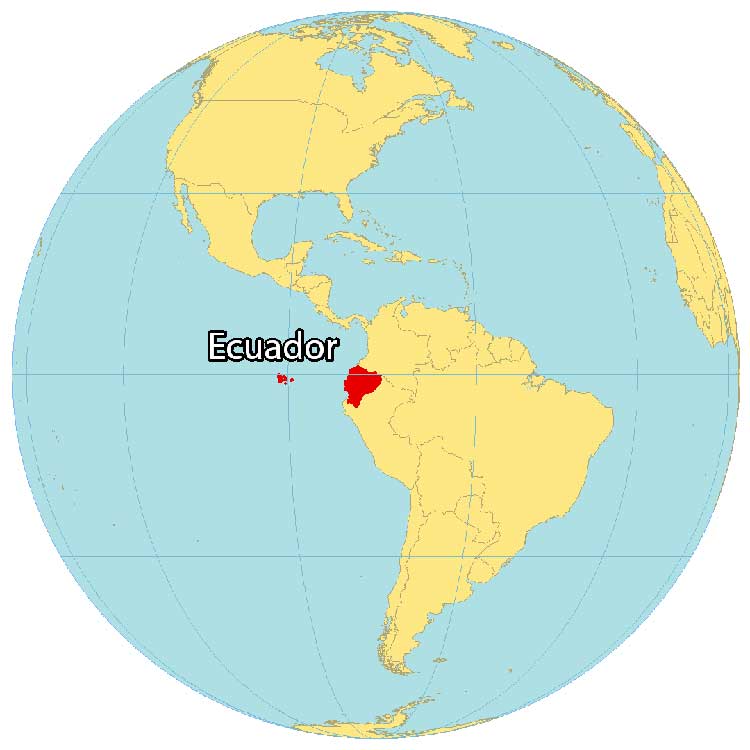 Ecuador World Map