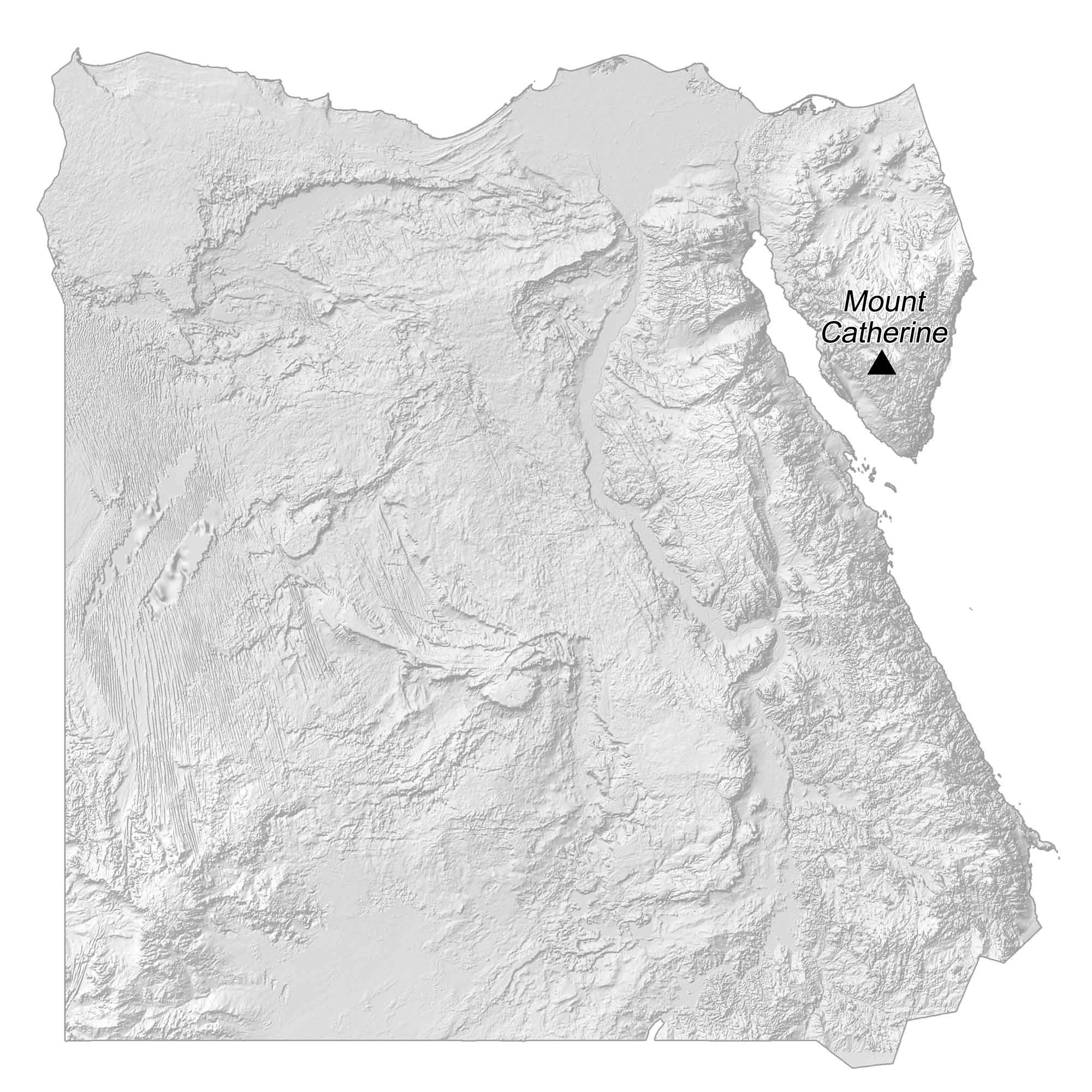Egypt Elevation Map