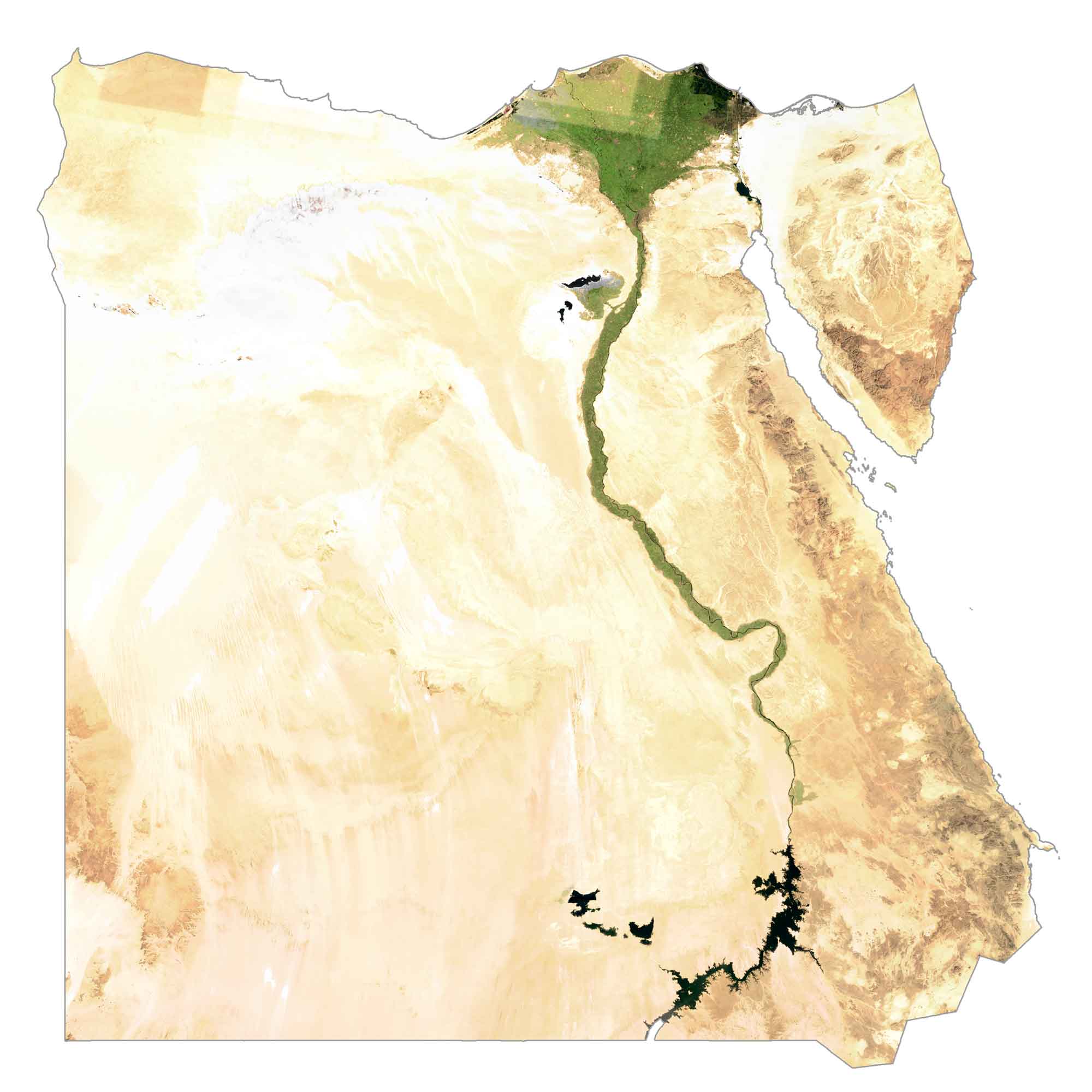 Egypt Satellite Map