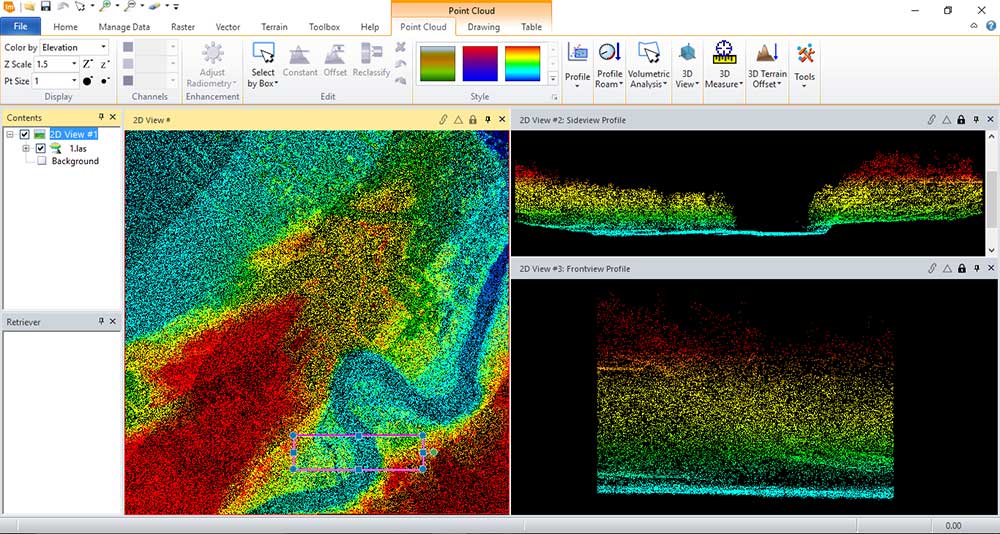 ERDAS LiDAR Sideview