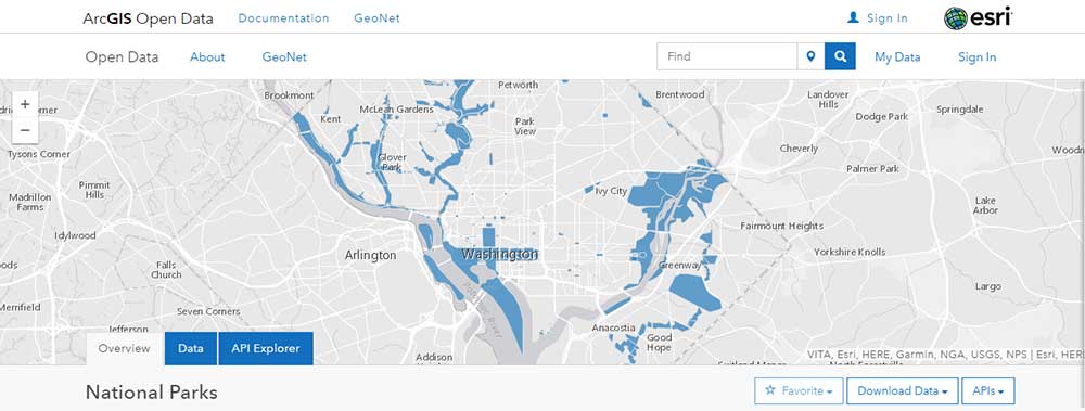 Esri ArcGIS Open Data