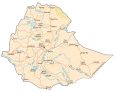 Ethiopia Physical Map