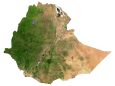 Ethiopia Satellite Map
