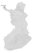 Finland Physical Map