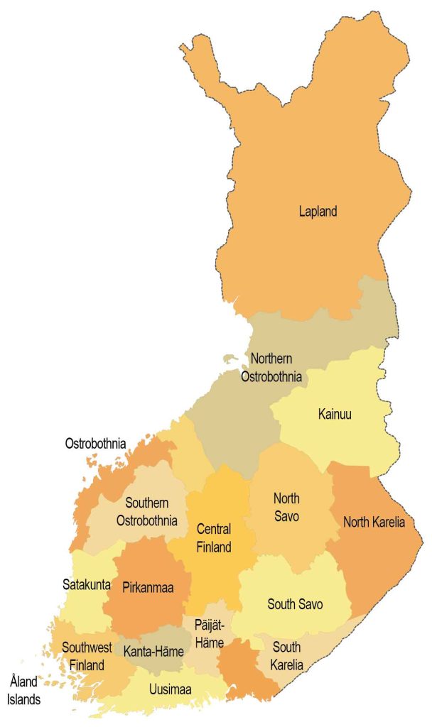 Finland Regions Map