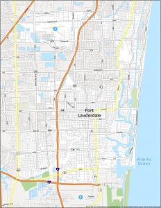 Fort Lauderdale Road Map