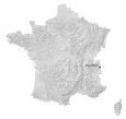 France Physical Map