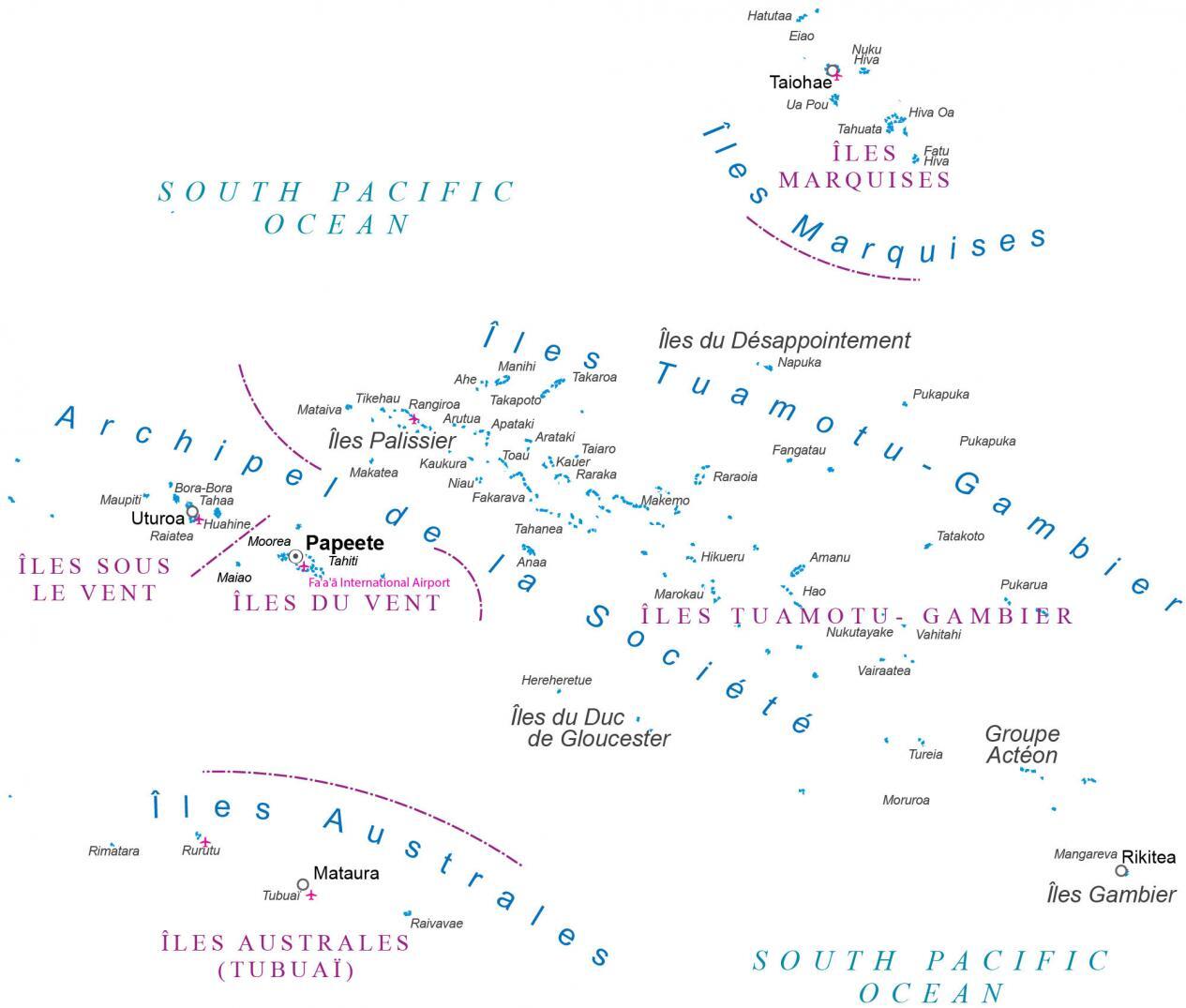 French Polynesia Map