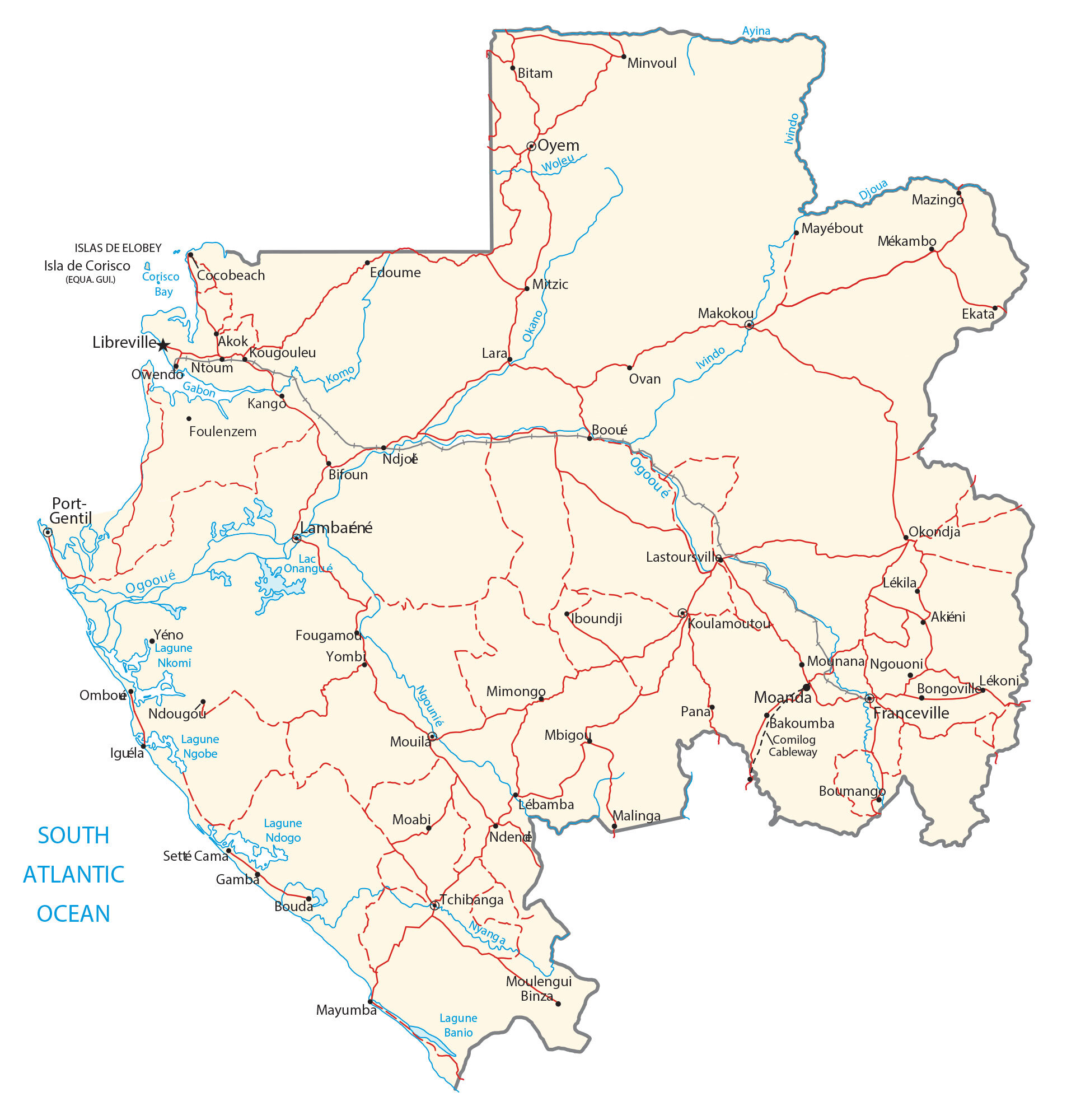 Gabon Map