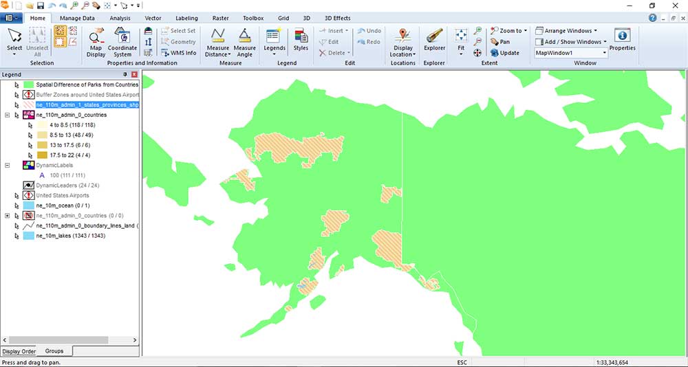 Geomedia Spatial Difference