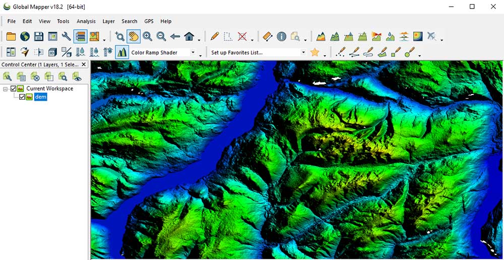 Blue Marble Global Mapper Software