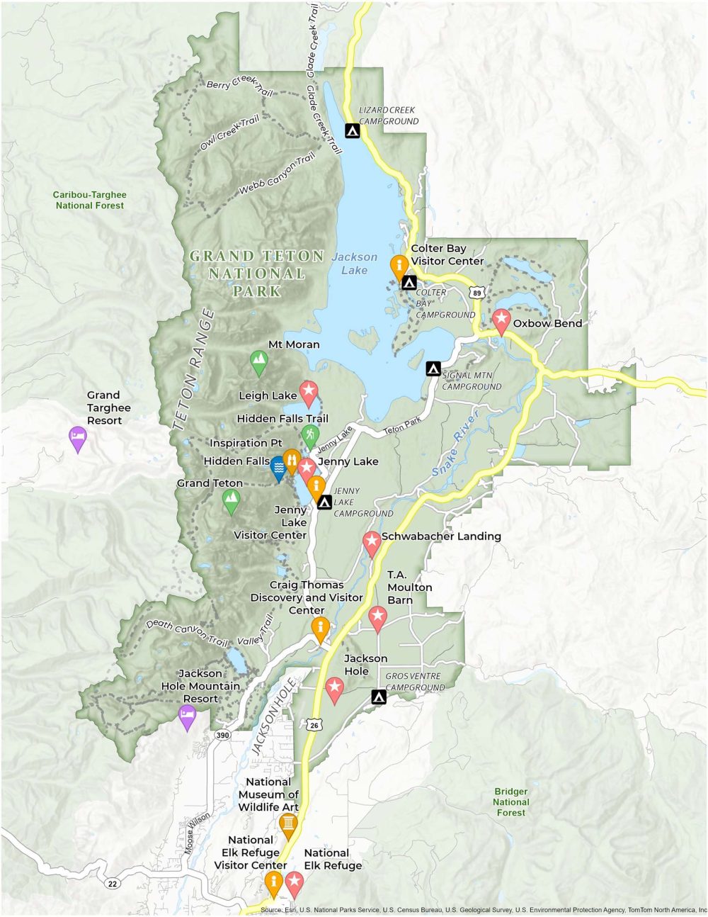Glacier National Park Map