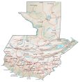 Guatemala Physical Map