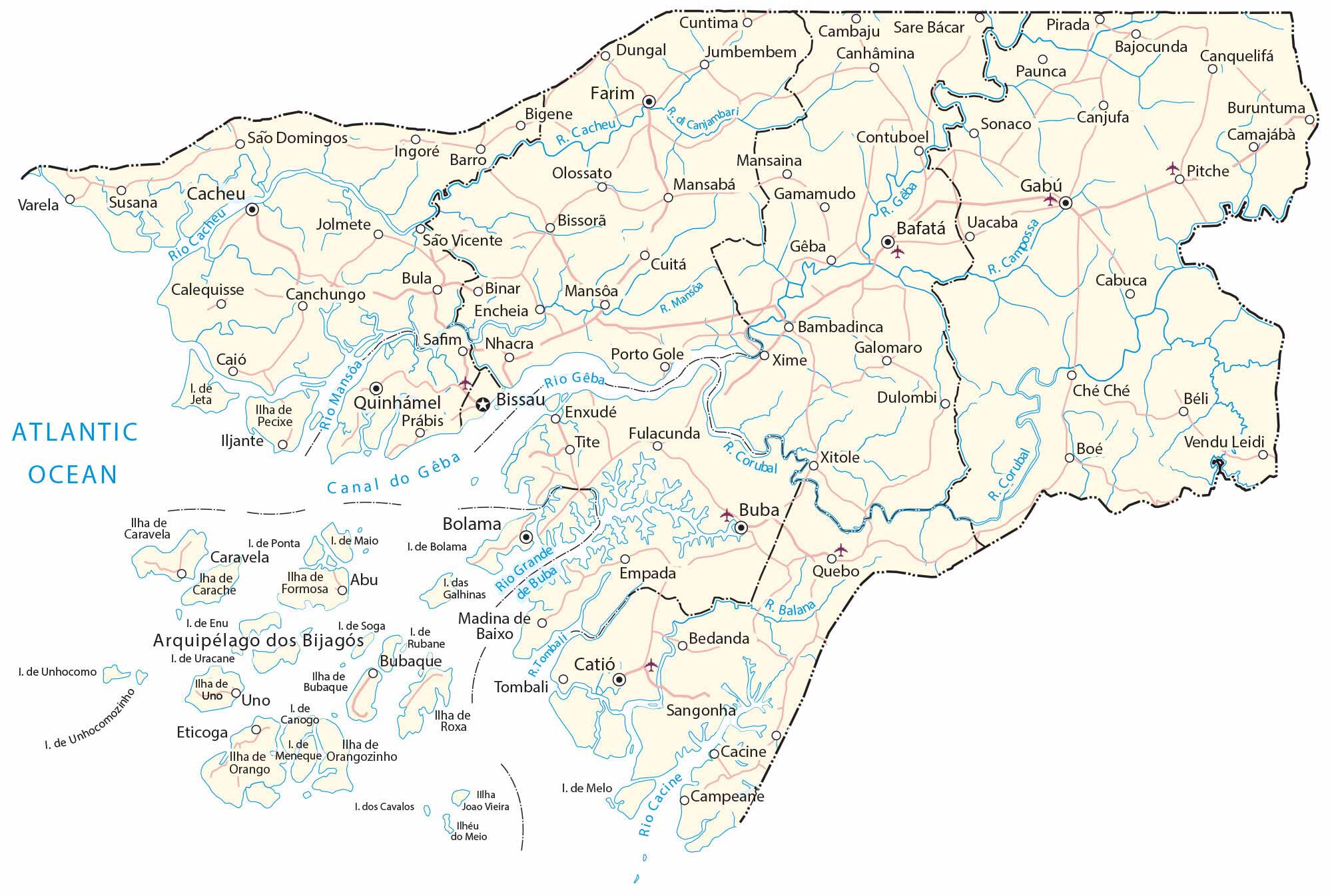 Guinea Bissau Map