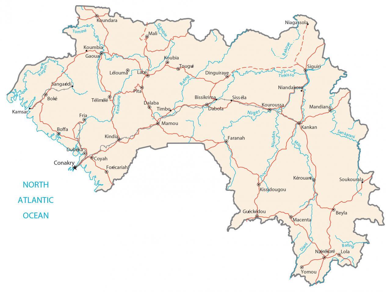 Guinea Map