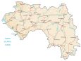 Guinea Physical Map