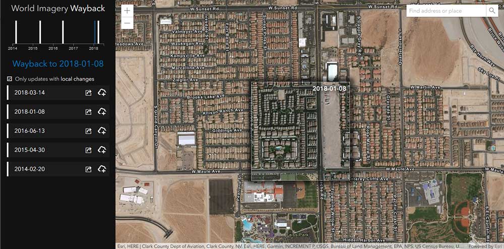 Historical Imagery Esri Wayback