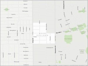 Houston Rice Village Map