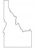 Idaho Outline Map