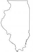 Illinois Outline Map