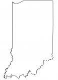 Indiana Outline Map