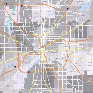 Indianapolis Zip Code Map