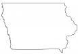 Iowa Outline Map