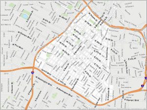 Los Angeles Downtown Map