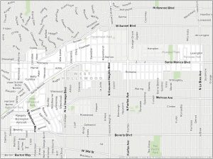 Los Angeles West Hollywood Map