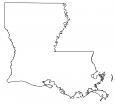 Louisiana Outline Map