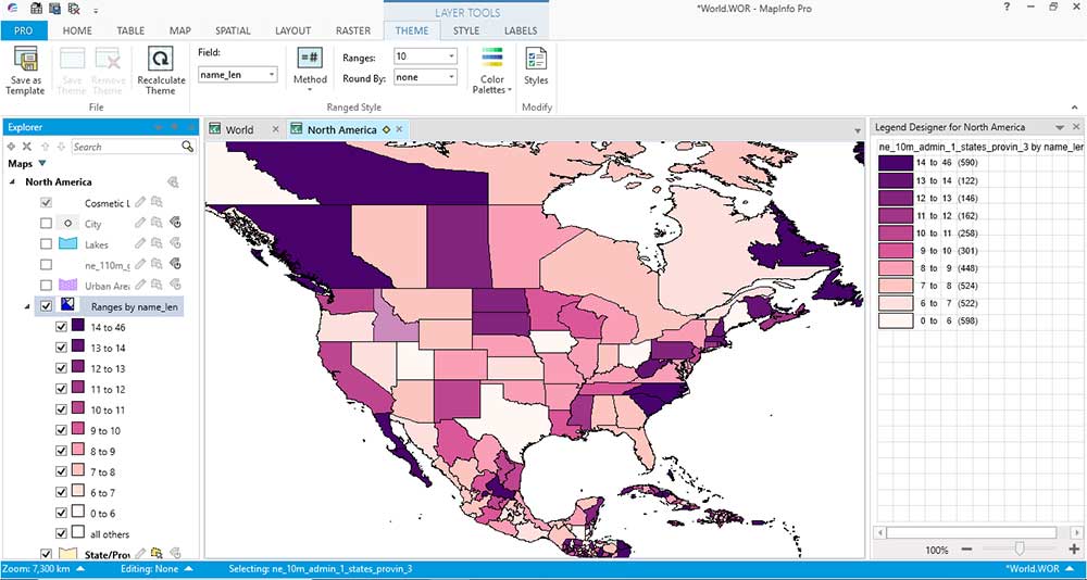 mapinfo professional thematic maps