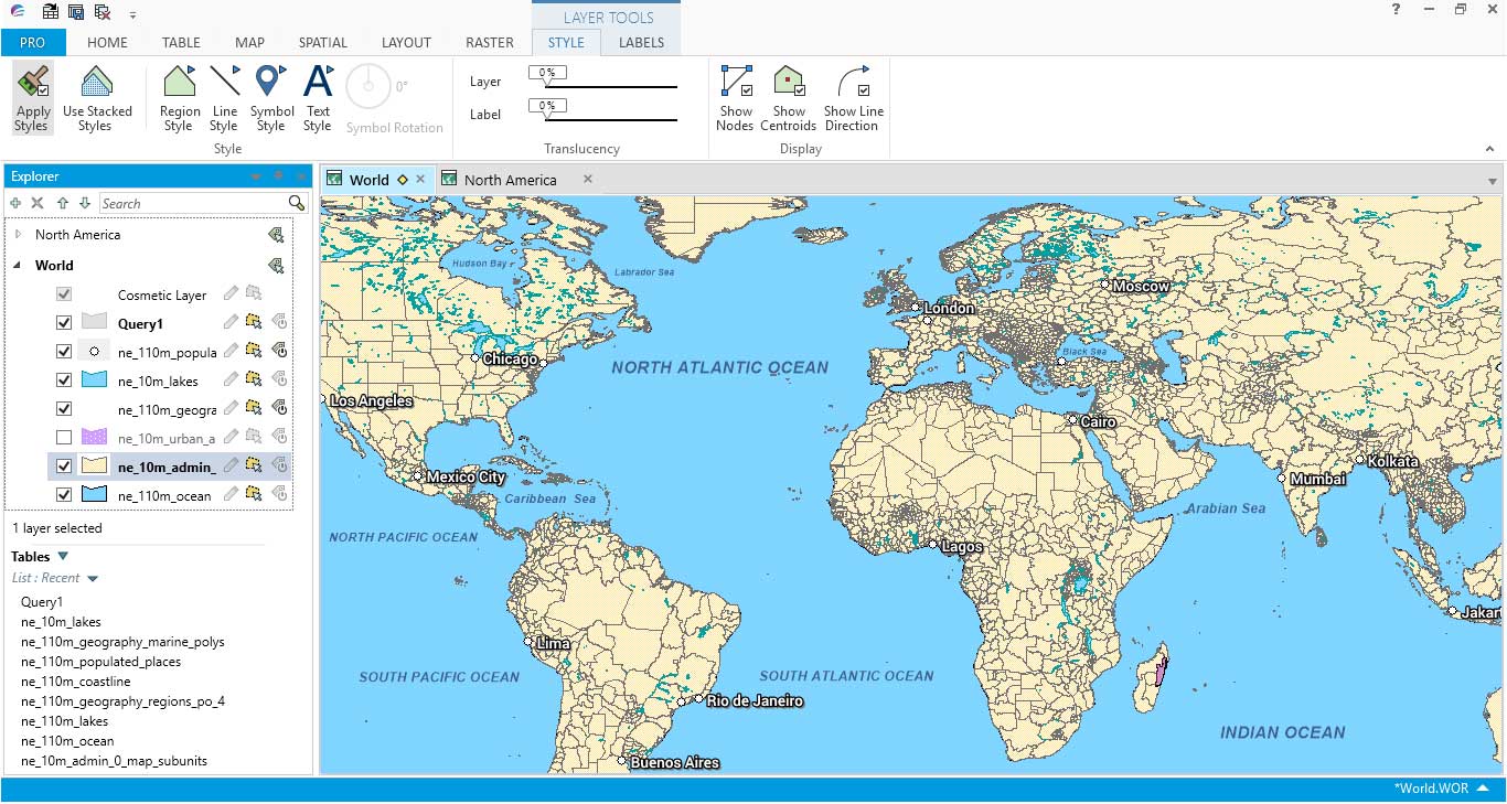 MapInfo Professional World