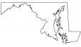 Maryland Outline Map