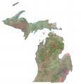 Michigan Satellite Map