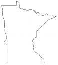 Minnesota Outline Map