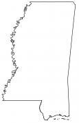 Mississippi Outline Map