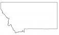Montana Outline Map