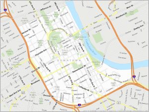 Nashville Downtown Map