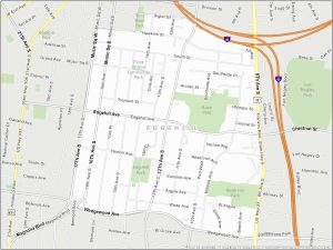 Nashville Edgehill Map