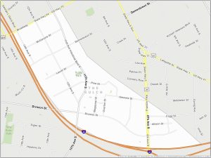 Nashville The Gulch Map