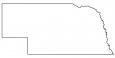 Nebraska Outline Map