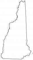 New Hampshire Outline Map